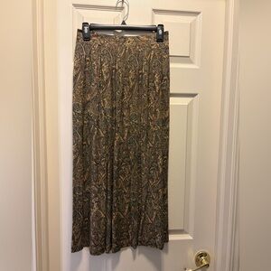Sag Harbor Earthy Tones Midi Skirt